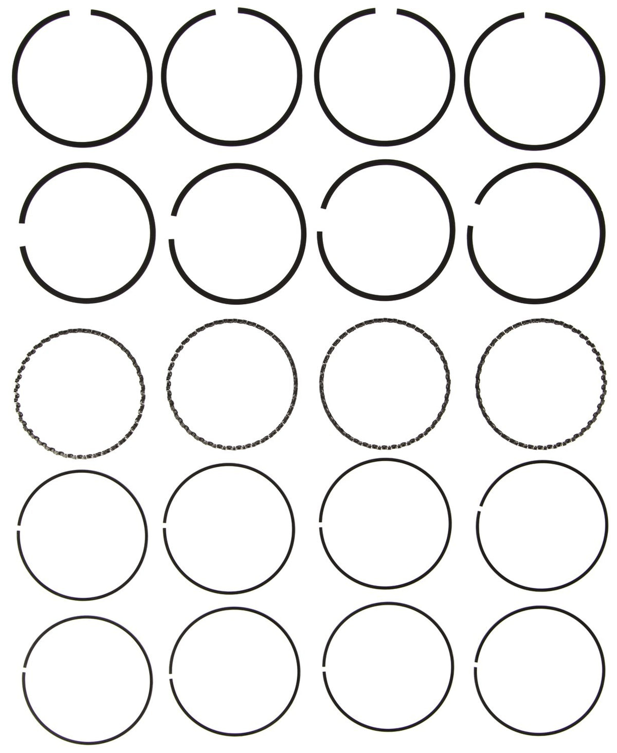 Mahle Rings Toyota 1998cc 3Y-EC3S-FE Engs 1983-91 Mazda 2184cc Eng 1983-87 Plain Ring Set 51576CP