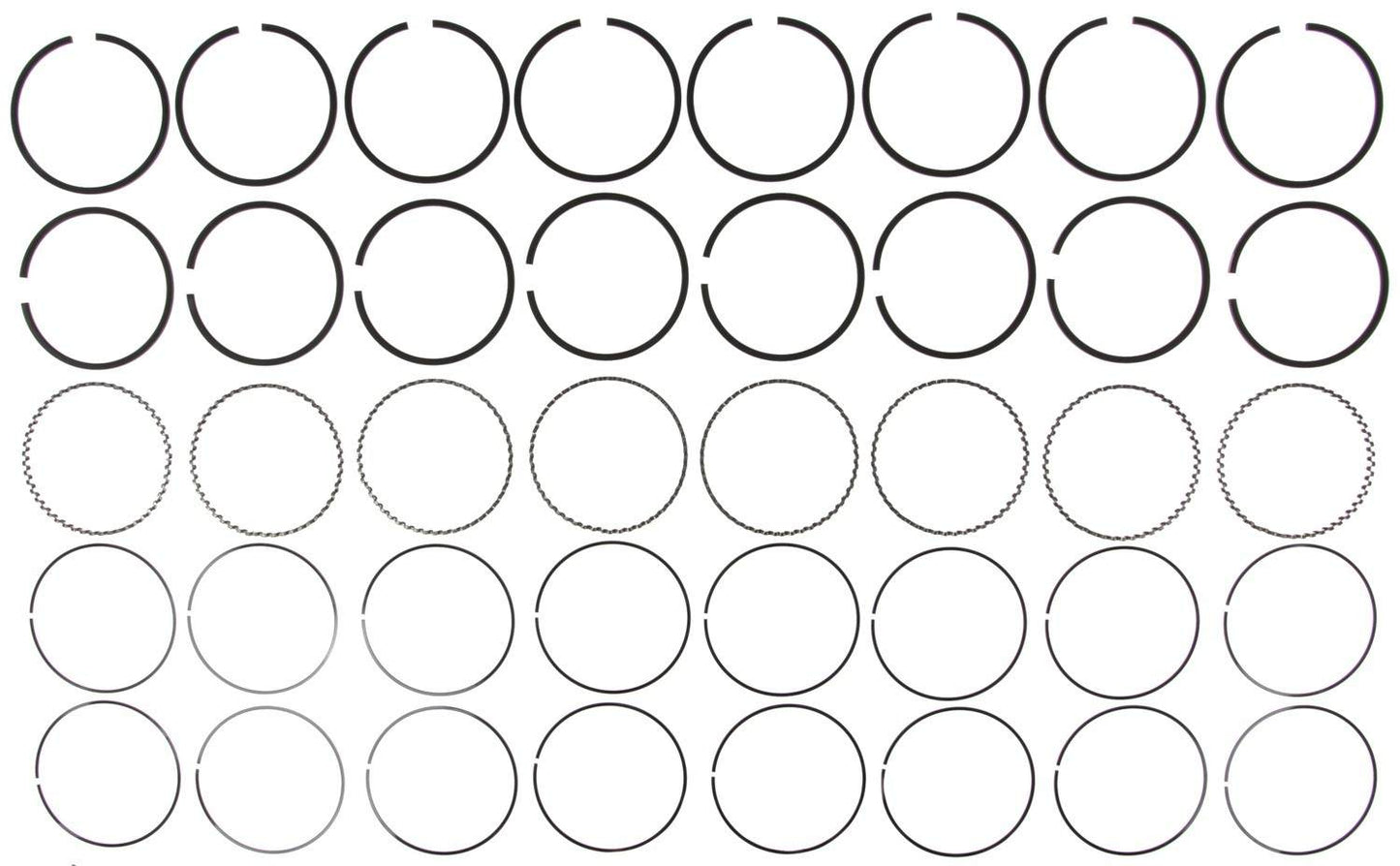 Mahle Rings GMC Trk 454 7.4L Eng 91-94 Plain Ring Set 51617.030