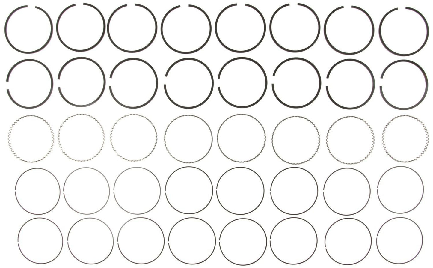 Mahle Rings GMC Trk 454 7.4L Eng 91-94 Plain Ring Set 51617