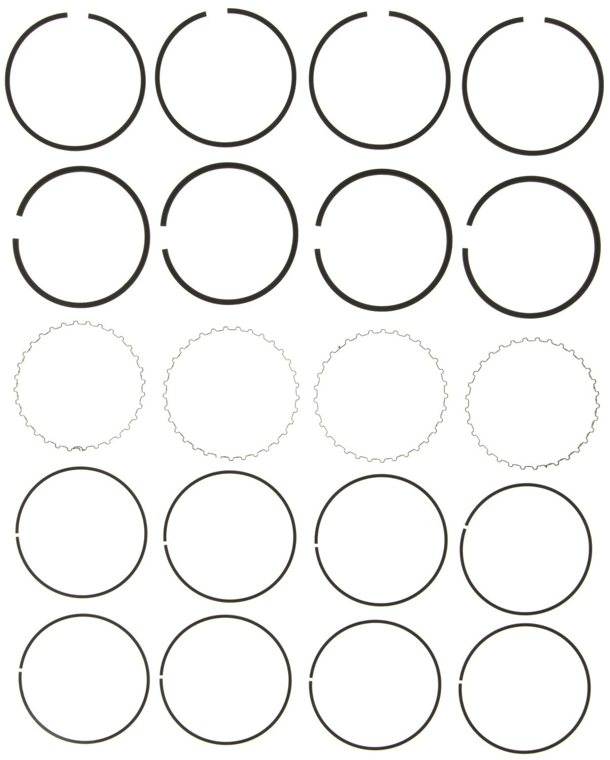 Mahle Rings Nissan 2389cc KA24E/KA24D Engs 89-93 Plain Ring Set 51622CP