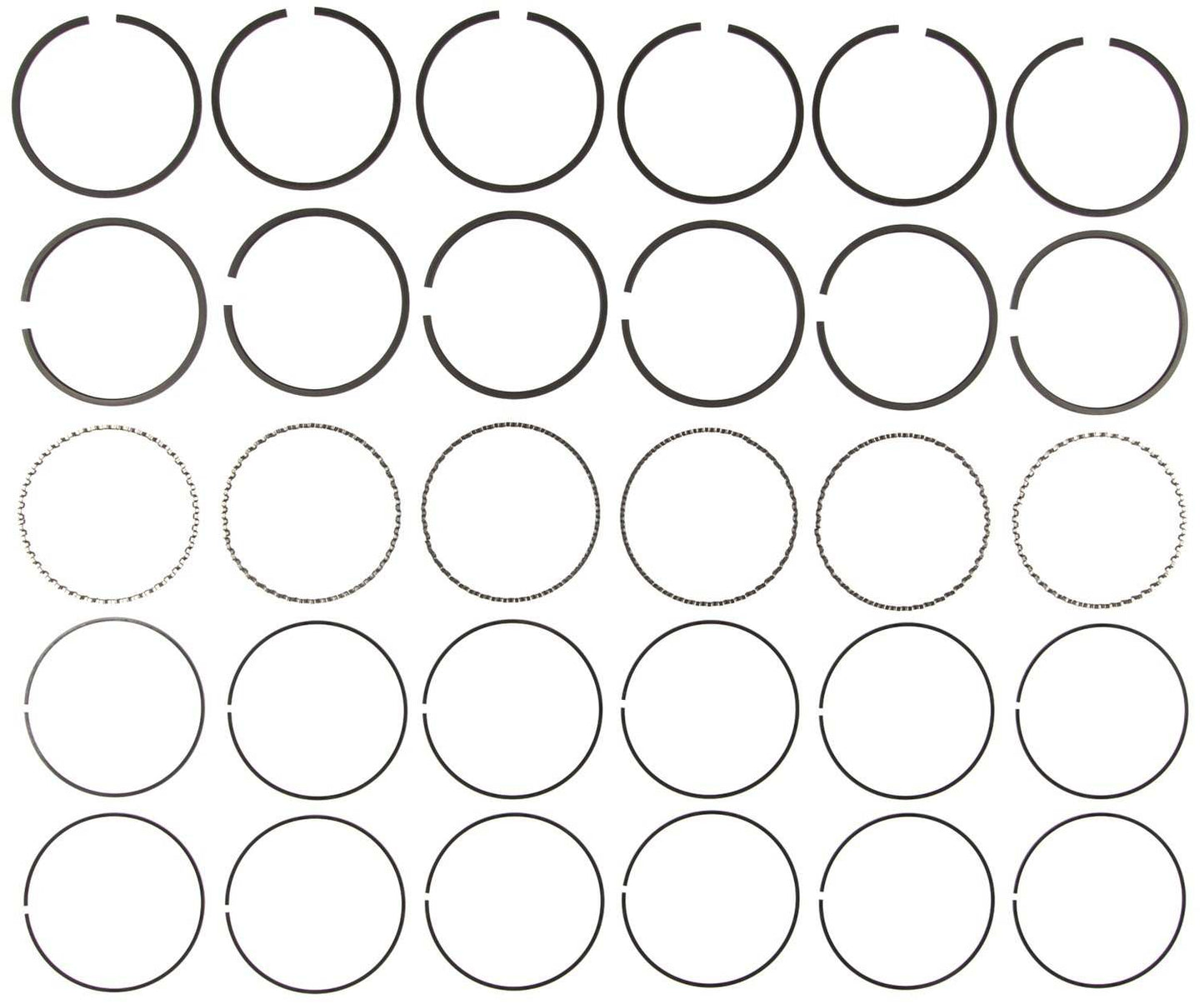 Mahle Rings GMC Trk 262 4.3L W Eng 92-94 Plain Ring Set 51669CP.060