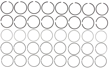 Mahle Rings Ford Trk 429 7.0L 460 7.5L 1992-95 Shallow Oil Groove Plain Ring Set 51751CP