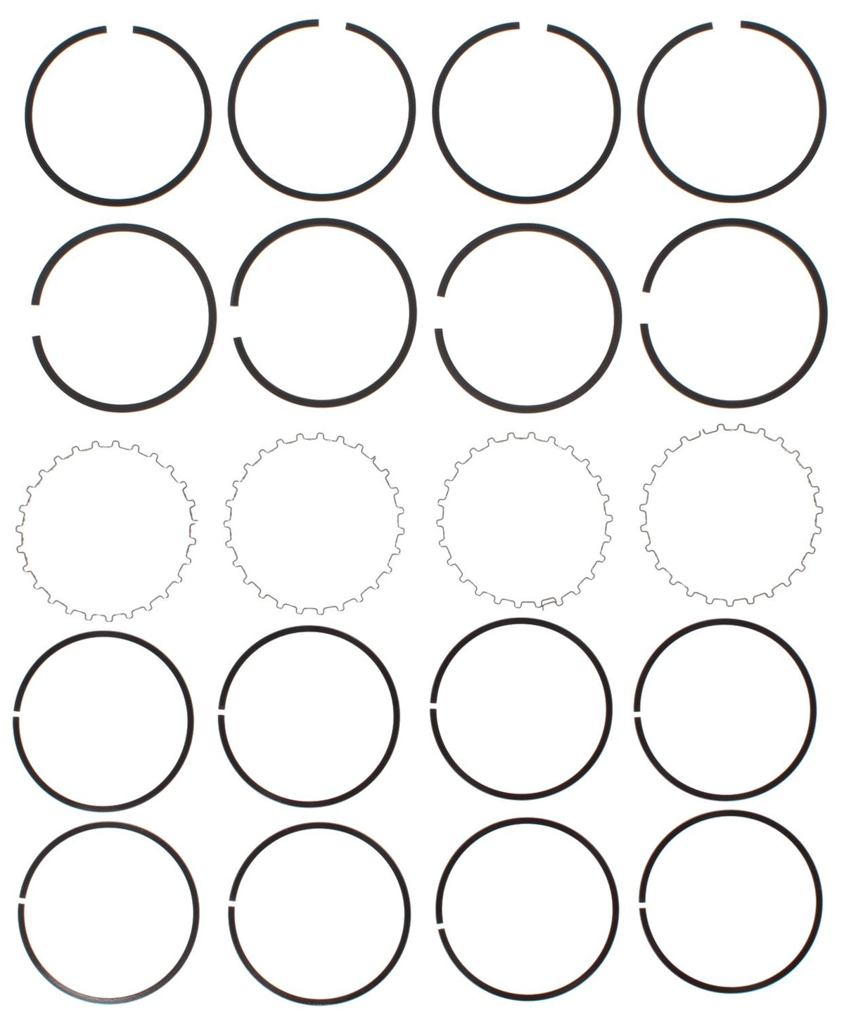 Mahle Rings NISSAN MOT/ENG 1.8L J-18 DATSUN 3.1693in 80.50mm DIAM. 4 CYL .059 .078 Moly Ring Set 51762.040
