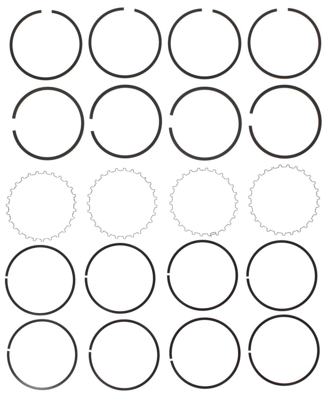 Mahle Rings NISSAN MOT/ENG 1.8L J-18 DATSUN 3.1693in 80.50mm DIAM. 4 CYL .059 .078 Moly Ring Set 51762