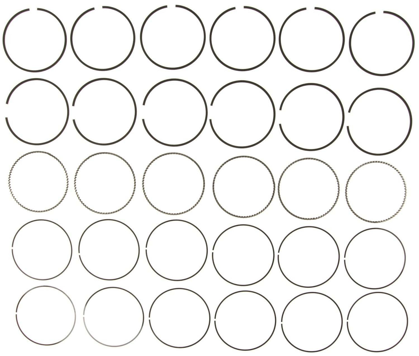 Mahle Rings GMC Pass 262 4.3L Eng 96-99 GMC Trk 262 4.3L Eng 96-99 Plain Ring Set 51786CP.020
