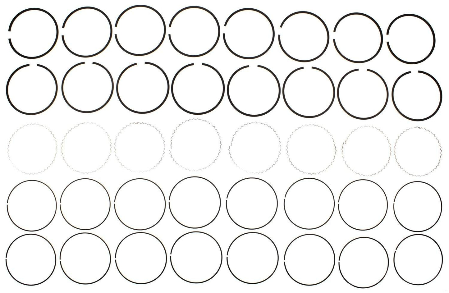 Mahle Rings Ford 225239255 Engs 49-54 Ford Ind Ford Trk 239256 Engs 49-54 Plain Ring Set 51807