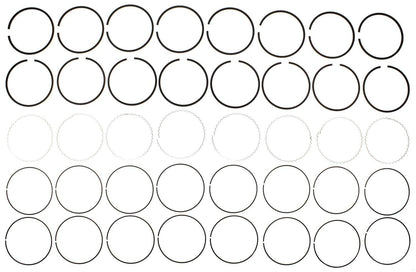 Mahle Rings Ford 225239255 Engs 49-54 Ford Ind Ford Trk 239256 Engs 49-54 Plain Ring Set 51807