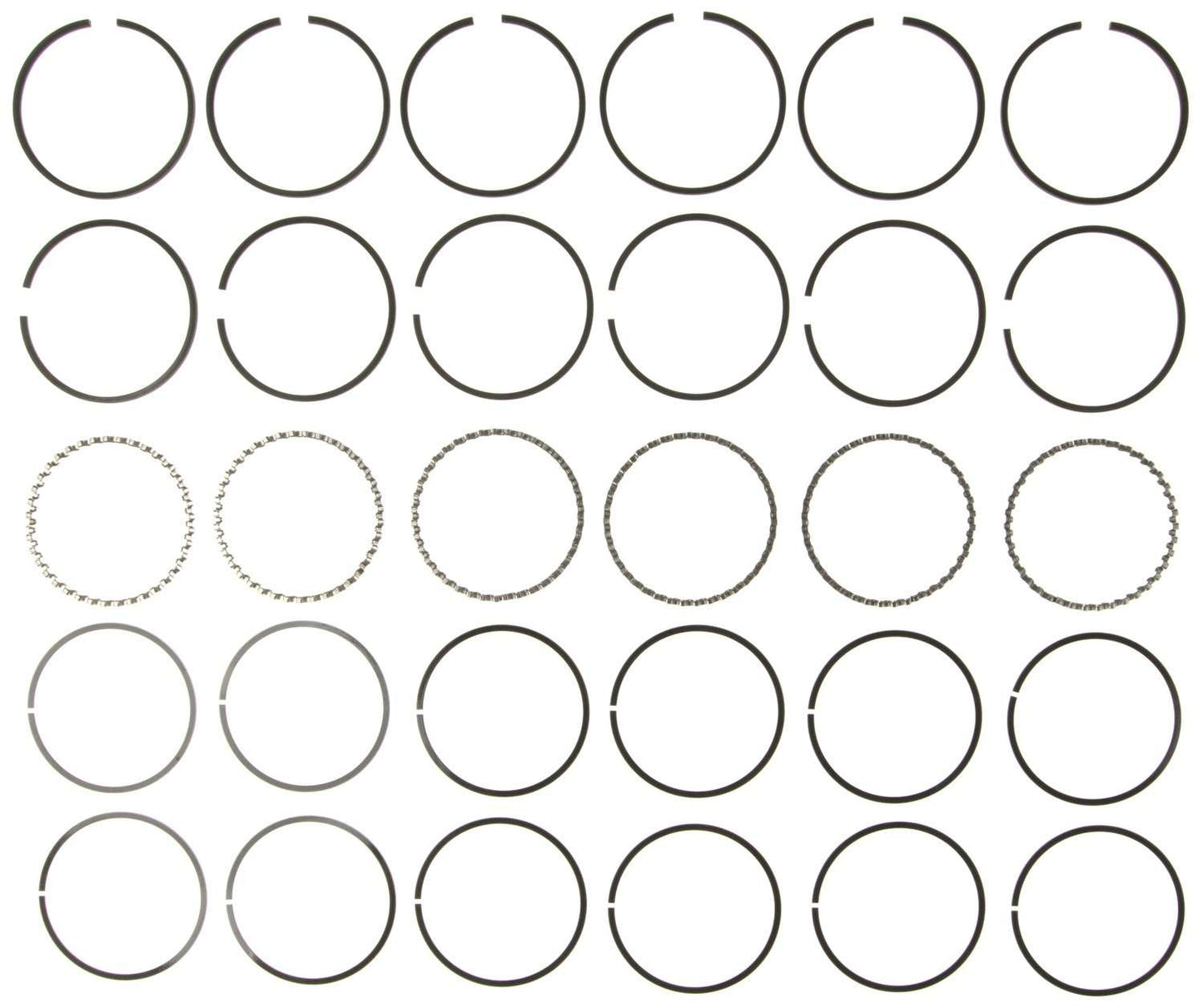 Mahle Rings Chevy 235 Eng 53-62 Chevy Trk 235 Eng 54-62 Ford 215 Eng 52-53 Plain Ring Set 51848.060