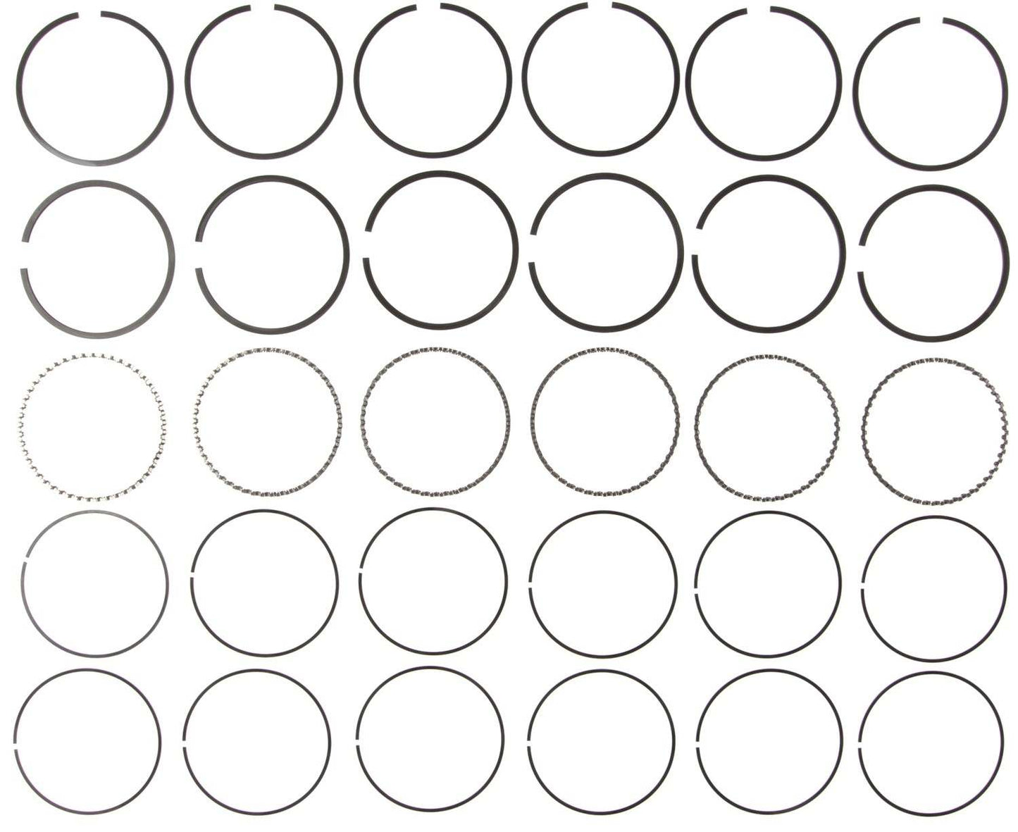 Mahle Rings Jeep 4.0L 242 L6 Eng 1996-2002 Dodge Trk 4.0L 242 L6 Eng Plain Ring Set 51870CP