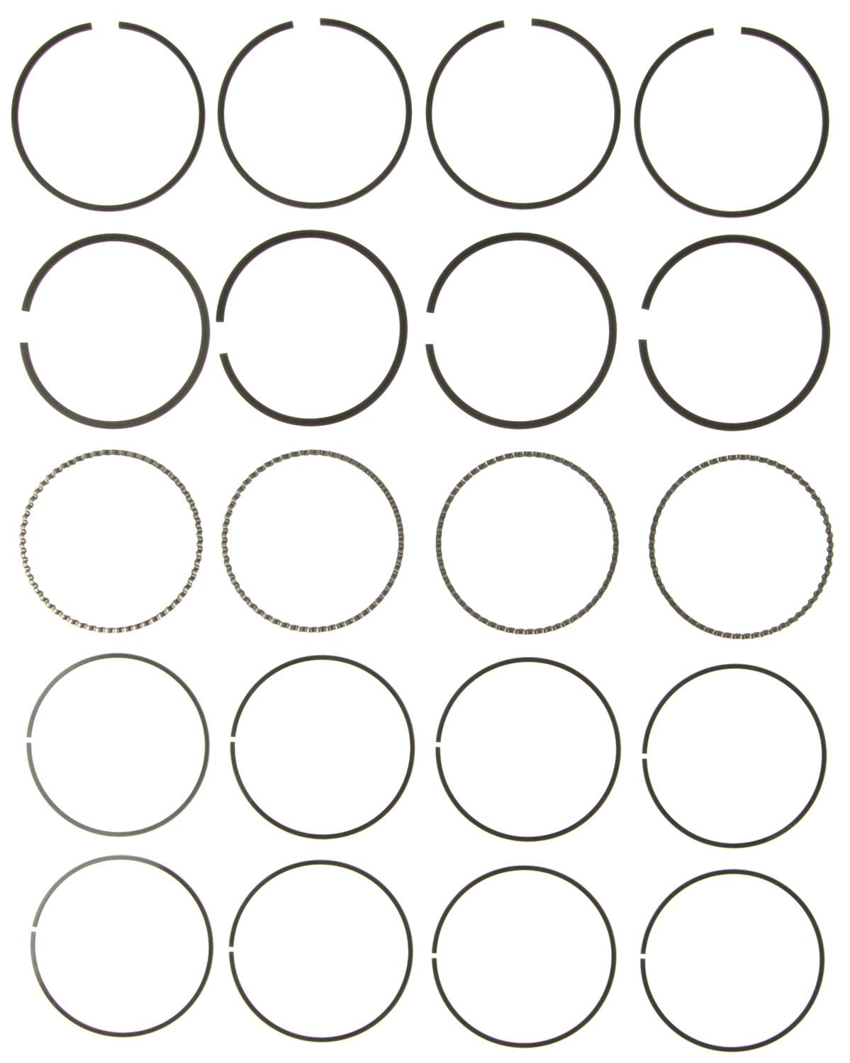 Mahle Rings Ford 122 2.0L SOHC 1997-99 Plain Ring Set 51874CP