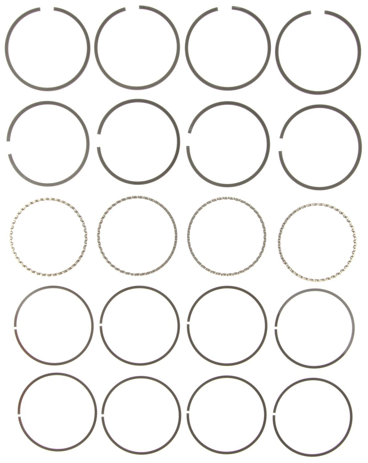 Mahle Rings General Motors 151 CID 2.5L 4 Cyl Eng 1982-93 Deep Groove Plain Ring Set 51879CP.030