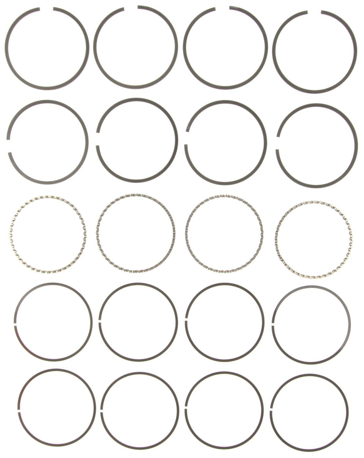 Mahle Rings General Motors 151 CID 2.5L 4 Cyl Eng 1982-93 Deep Groove Plain Ring Set 51879CP.030