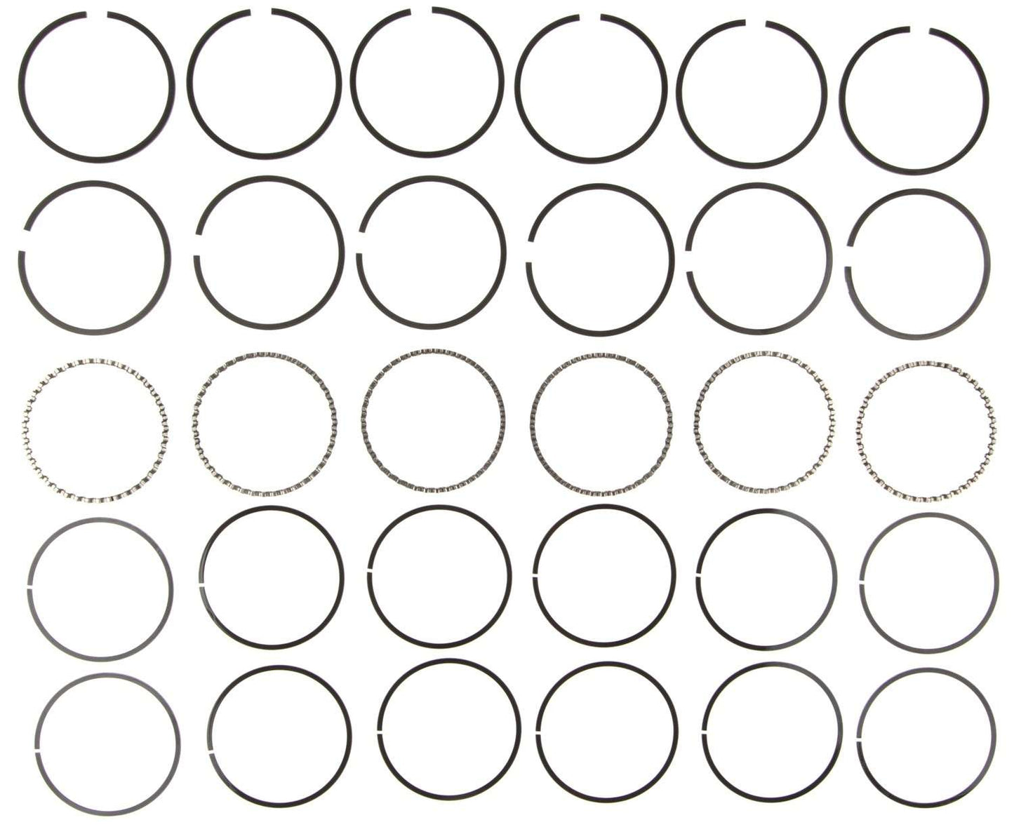 Mahle Rings Chevy Trk 261 Eng 54-62 GMC 261 Eng 54-62 Ol Trac Pont Can 261 Plain Ring Set 5969