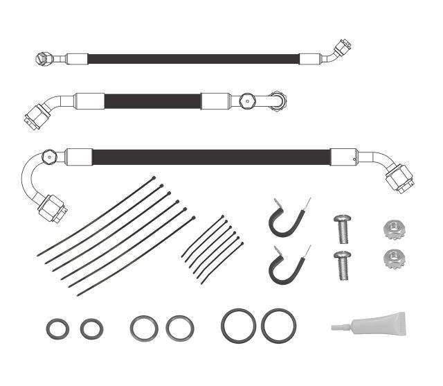 Vintage Air Standard Hose Kit 1969 Camaro Hose, Line and Tubing Air Conditioning Hoses and Lines main image