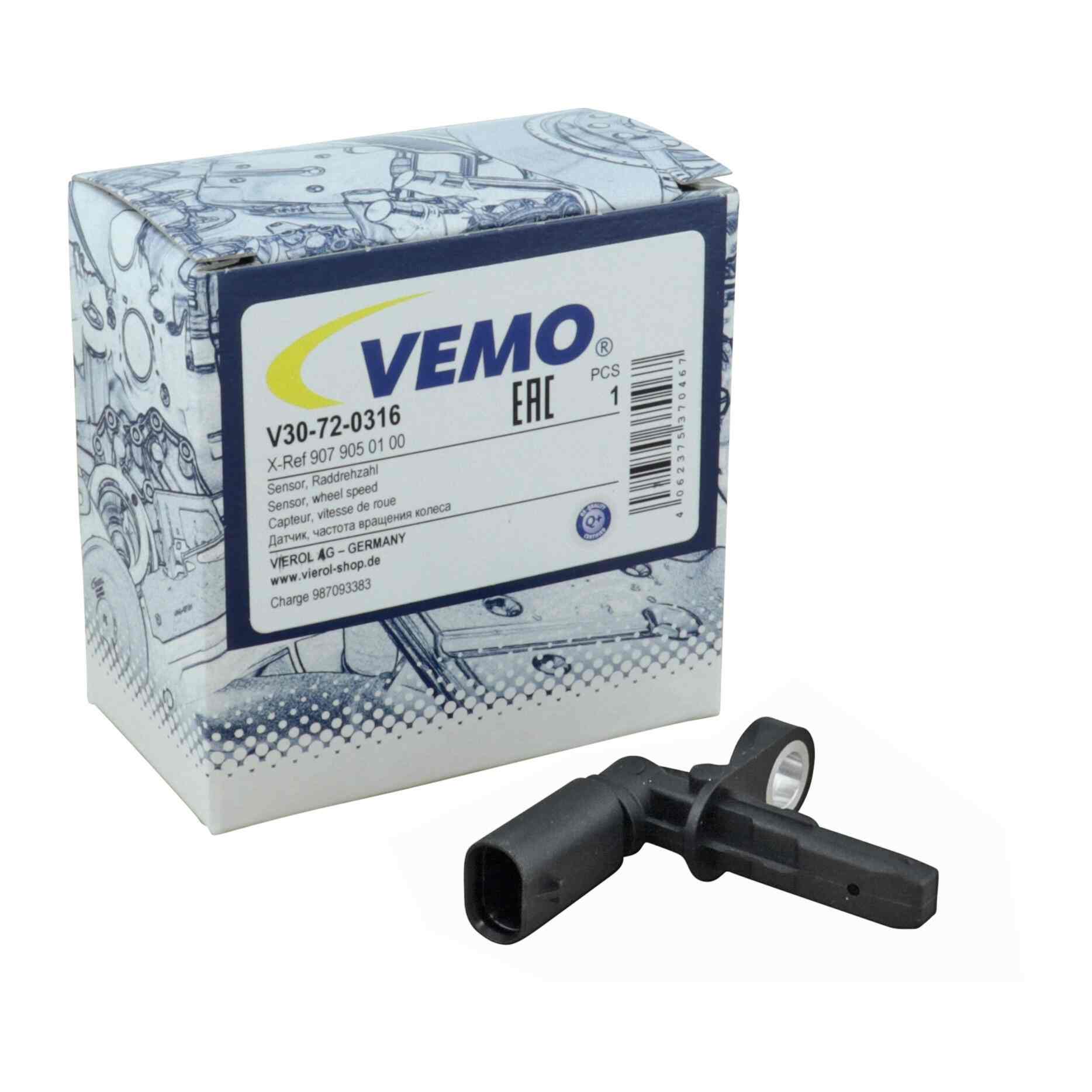 VEMO ABS Wheel Speed Sensor V30-72-0316