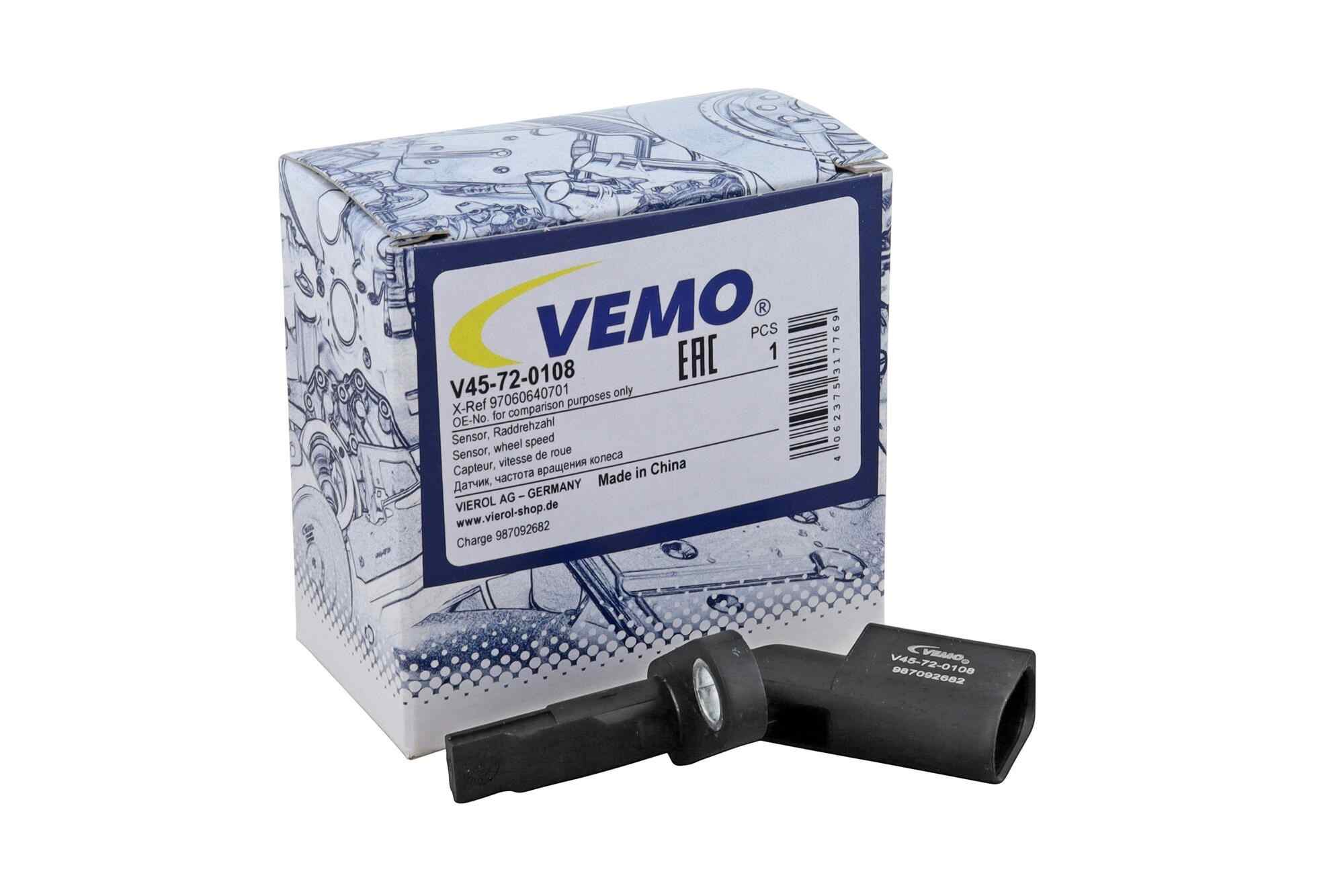 VEMO ABS Wheel Speed Sensor V45-72-0108