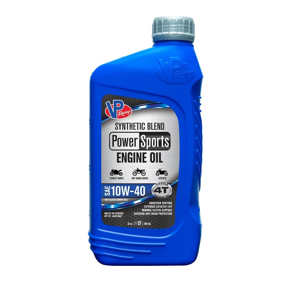 VP Racing Oil SAE 10w-40 Quart Powersport Semi-Blend Oils, Fluids and Additives Motor Oil main image