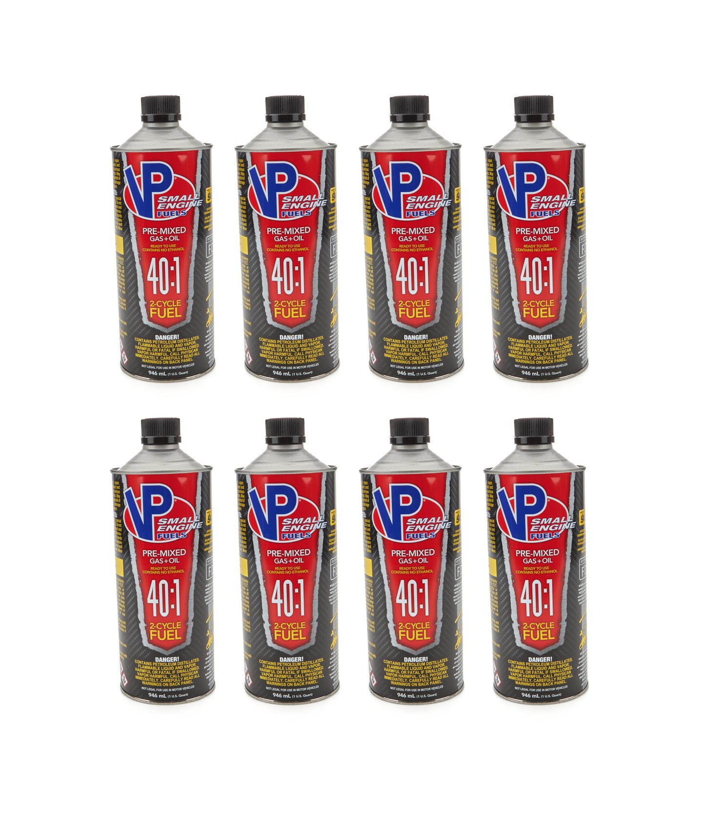 VP Racing 40:1 Pre-Mix Fuel 1qt Cans (Case 8) Fuels Leaded Fuel main image
