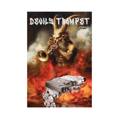 GKTech VQ devils trumpet garage banner