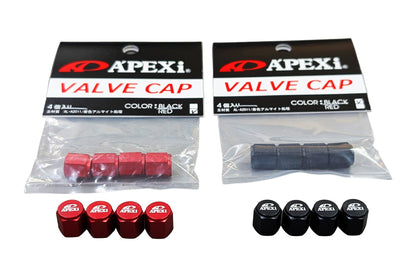 APEXi A'PEXi - Aluminum Valve Cap Set - Black or Red ** IN STOCK **