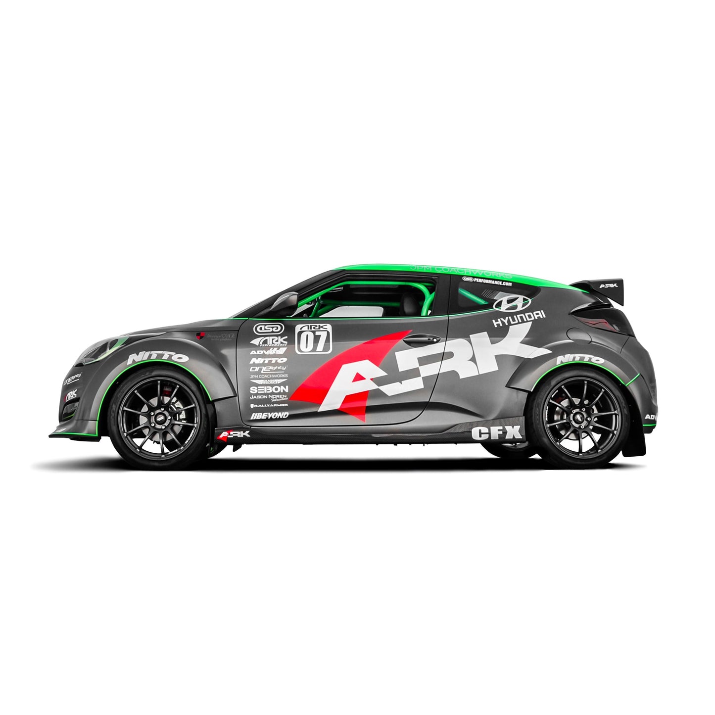 ARK 2012-2017 Hyundai Veloster C-FX Fiberglass Front Lip
