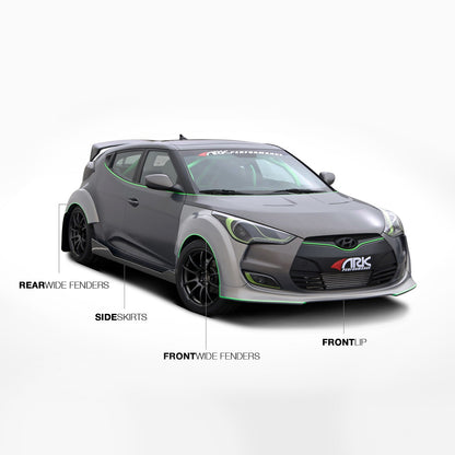 ARK 2012-2017 Hyundai Veloster C-FX Carbon Fiber Side Skirts