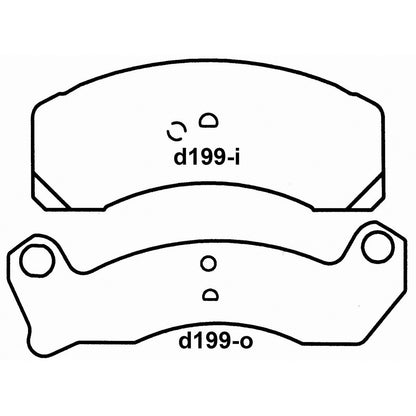 Wagner Brake Disc Brake Pad Set PD199