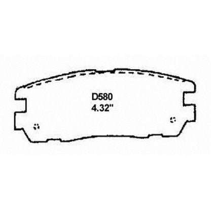 Wagner Brake Disc Brake Pad Set QC580