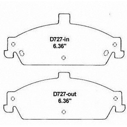 Wagner Brake Disc Brake Pad Set QC727