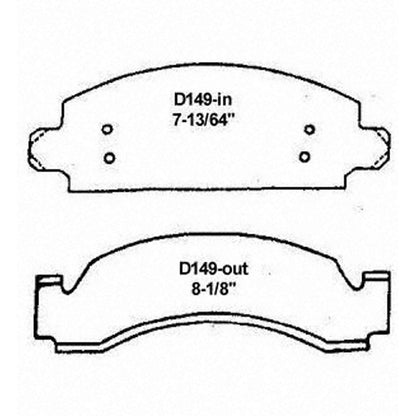 Wagner Brake Disc Brake Pad Set SX149