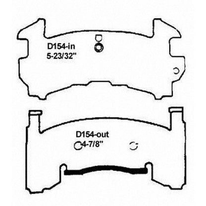 Wagner Brake Disc Brake Pad Set SX154