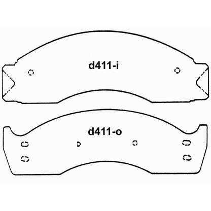 Wagner Brake Disc Brake Pad Set SX411