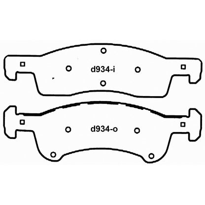 Wagner Brake Disc Brake Pad Set SX934