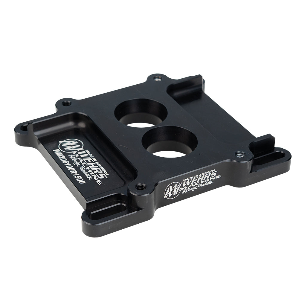 WEHRS MACHINE Carb Adapter Alum 4412 To 4105 Slider 1IN Tall Air and Fuel Carburetors and Components main image