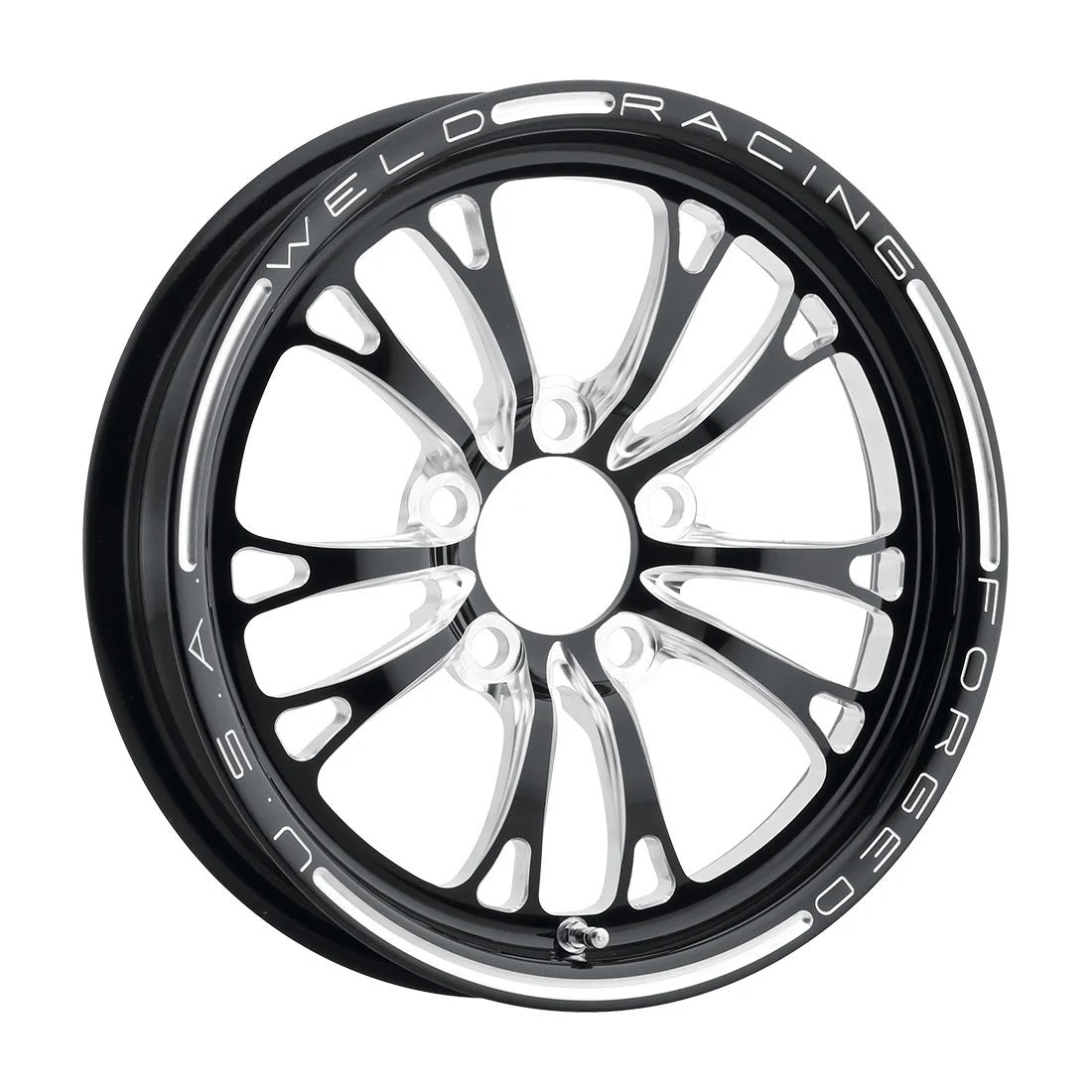 WELD RACING V-Series Frnt Drag Wheel Blk 15x3.5 5x4.75BC 1.75 Wheels and Tires Wheels main image