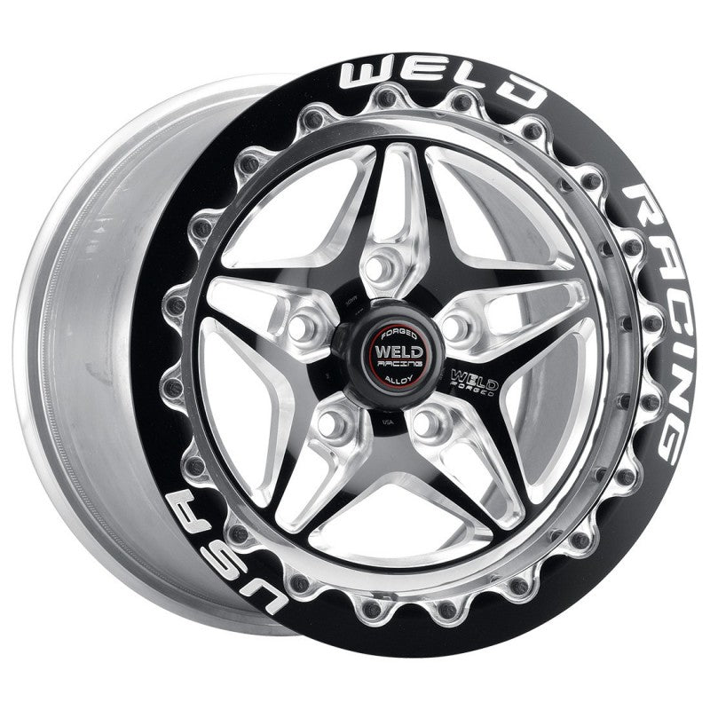 Weld S81 17x10 / 5x115 BP / 6.7in BS Black Wheel (High Pad) - Black Single Beadlock MT 81HB7100W67F