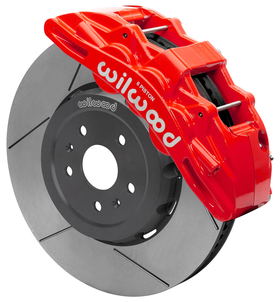 Wilwood SX6R Big Brake Dynamic Front Brake Kit 15in Slotted Red 2020+ Chevy C8 Corvette 140-17004-R