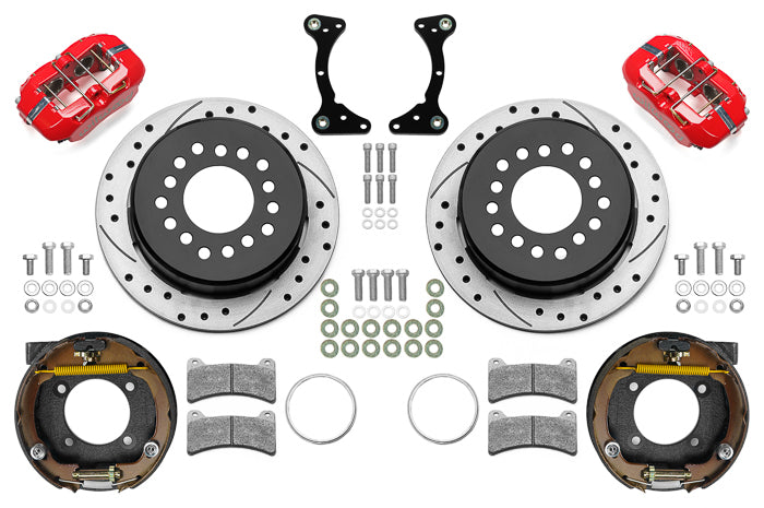 Wilwood Brake Kit Rear Red FDP Drilled 11in GM G Body Brake Systems And Components Brake Systems main image