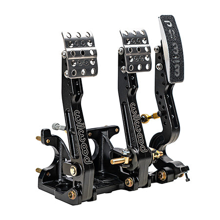 Wilwood Triple Pedal Assy Adj Floor Mnt W/Lnkg Pedals and Pedal Pads Pedal Assemblies and Components main image