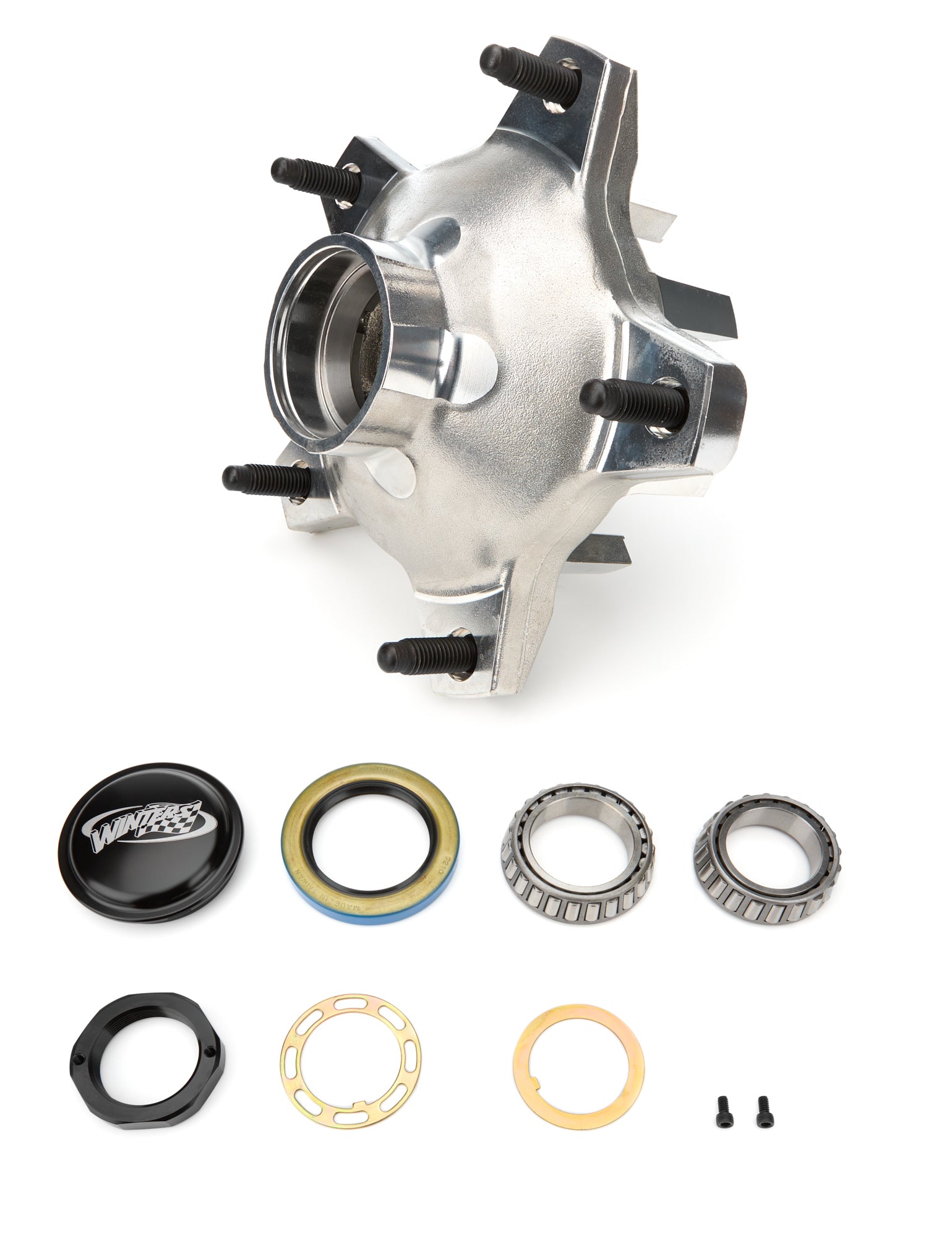 Winters Hub Kit Front Wide 5 Snap Cap Perm Mold Alum Wheel Hubs, Bearings and Components Wheel Bearing Hub Assemblies main image