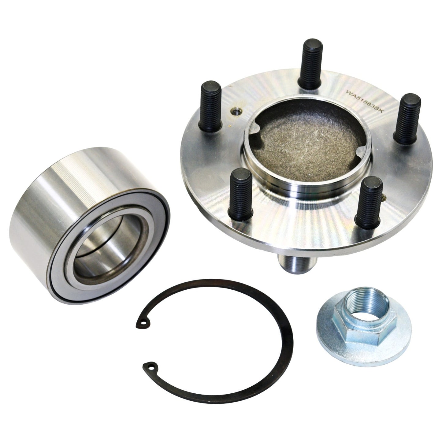 WJB Wheel Bearing and Hub Assembly Repair Kit WA51883SK image 4