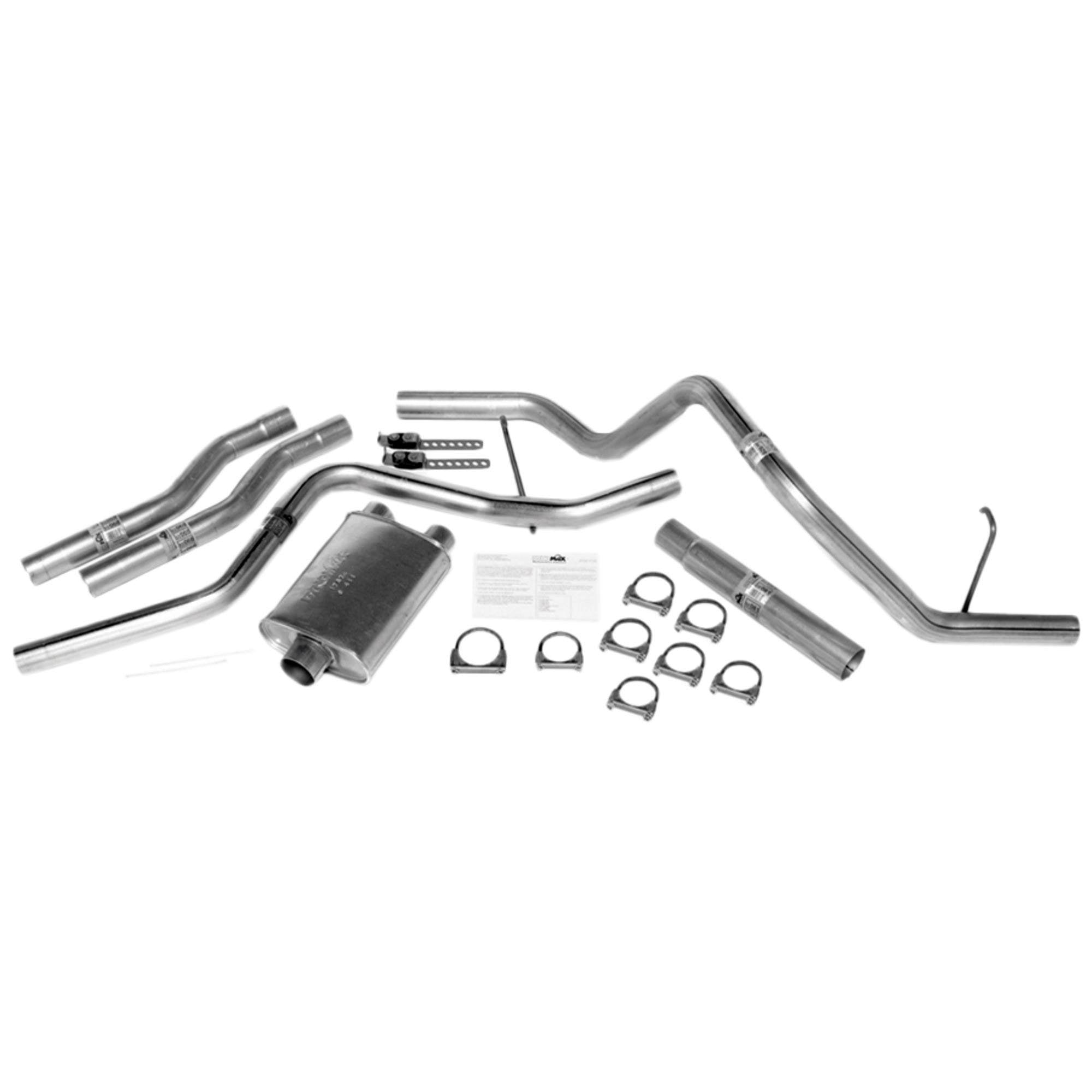 Dynomax Exhaust System Kit - Super Turbo Cat Back System, Aluminized Steel