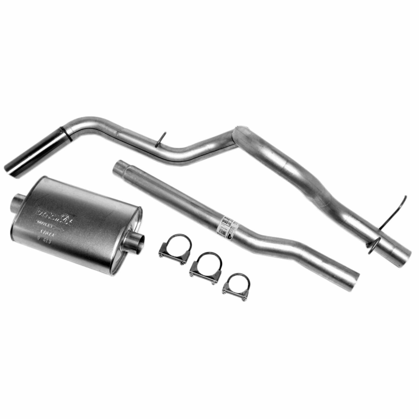 Dynomax Exhaust System Kit - Super Turbo Cat Back System, Aluminized Steel