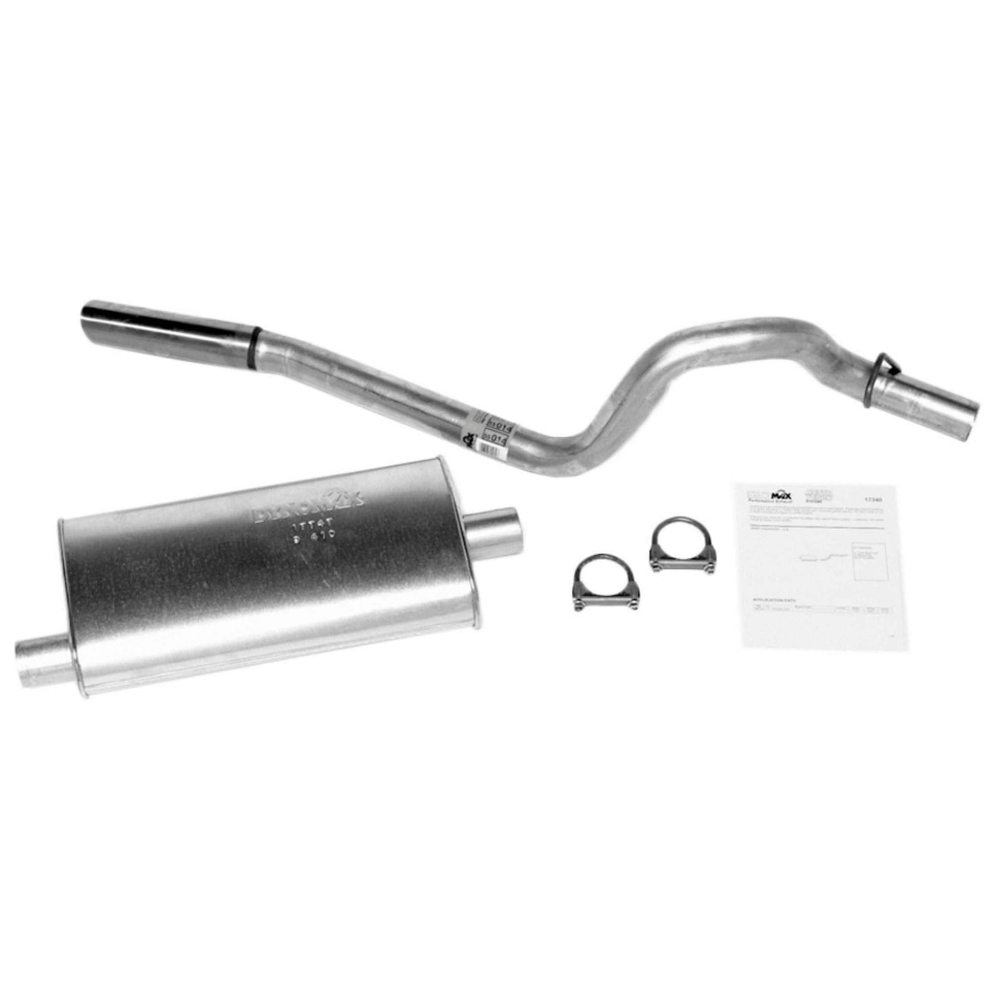 Dynomax Exhaust System Kit - Super Turbo Cat Back System, Aluminized Steel