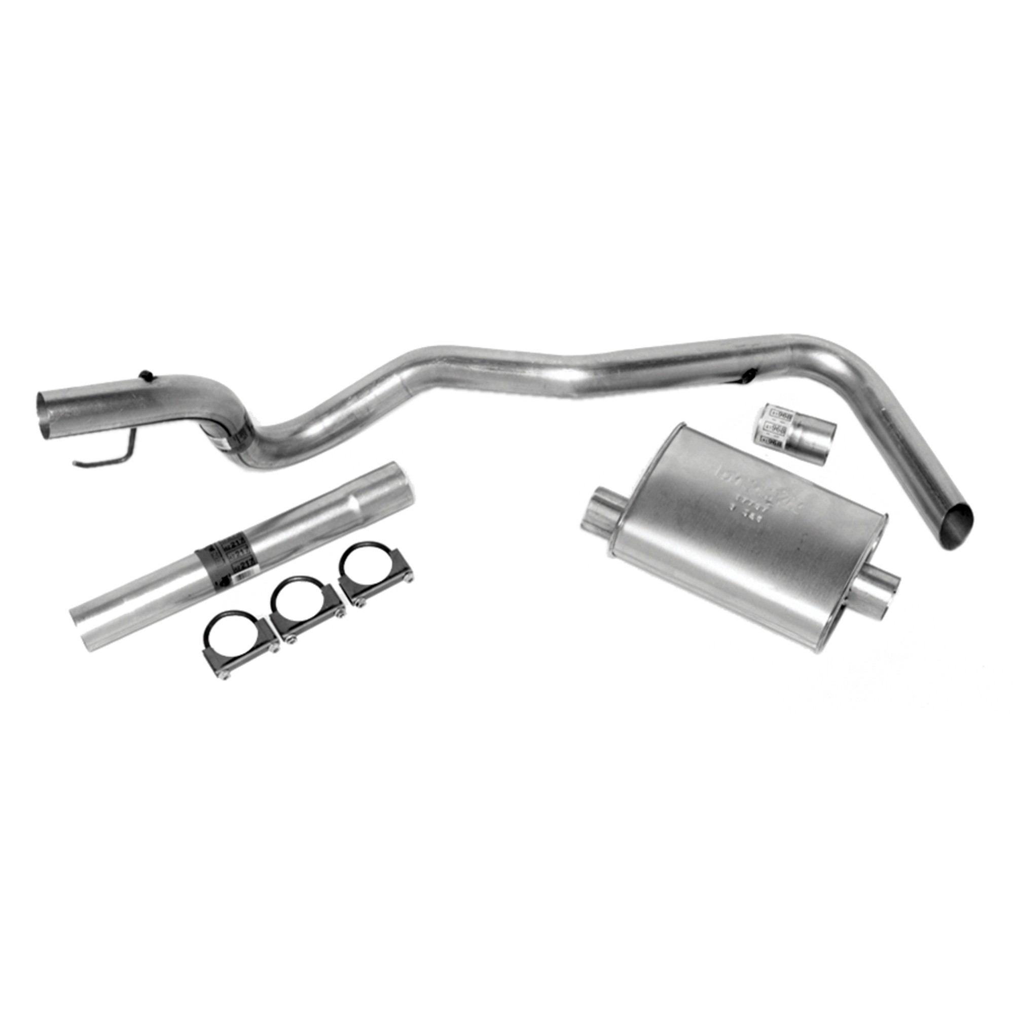 Dynomax Exhaust System Kit - Super Turbo Cat Back System, Aluminized Steel