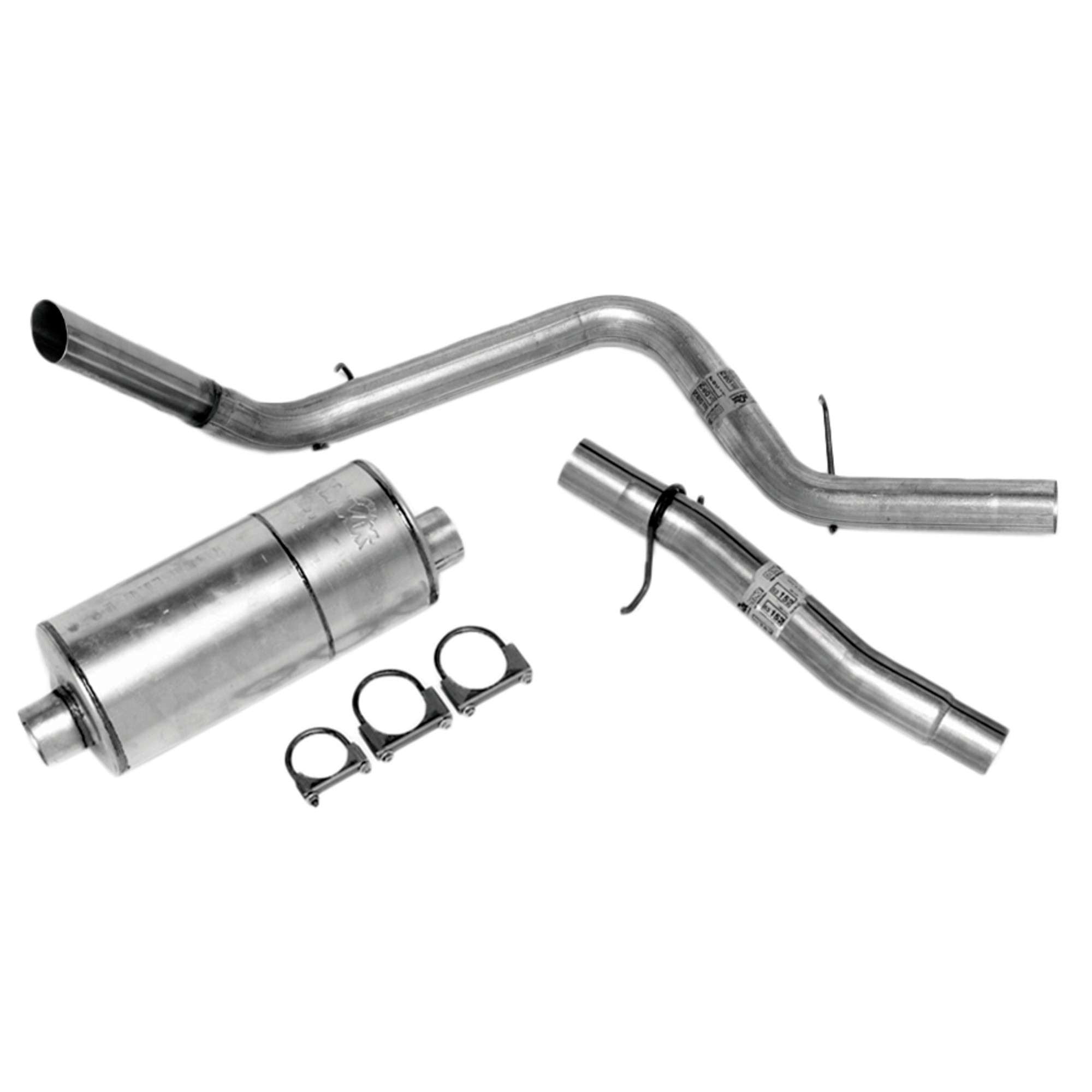 Dynomax Exhaust System Kit - Super Turbo Cat Back System, Aluminized Steel