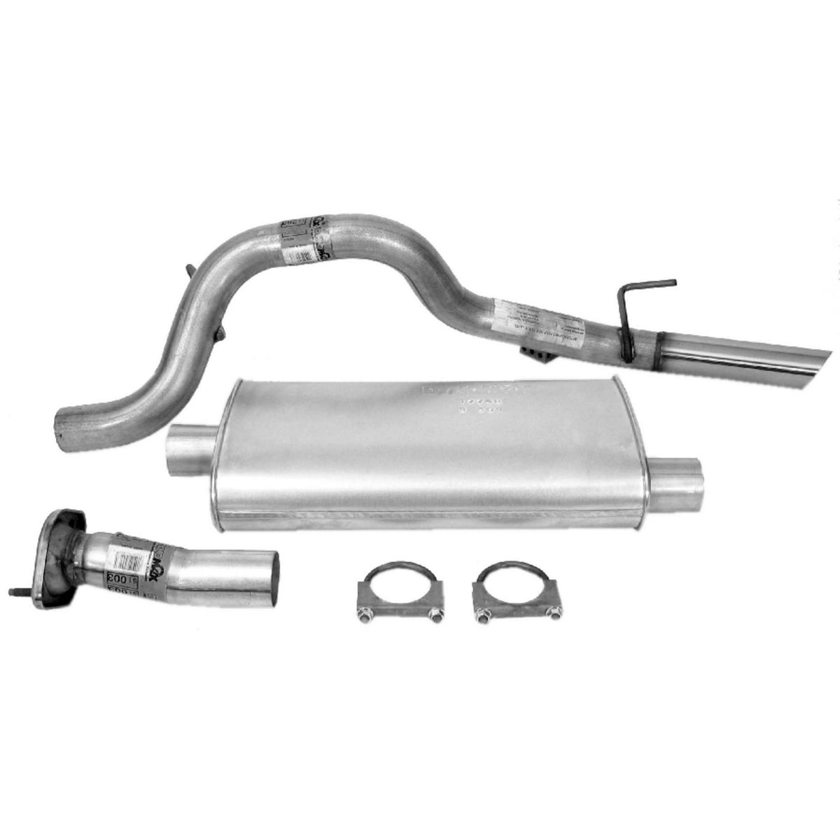 Dynomax Exhaust System Kit - Ultra Flo Cat Back System, Aluminized Steel