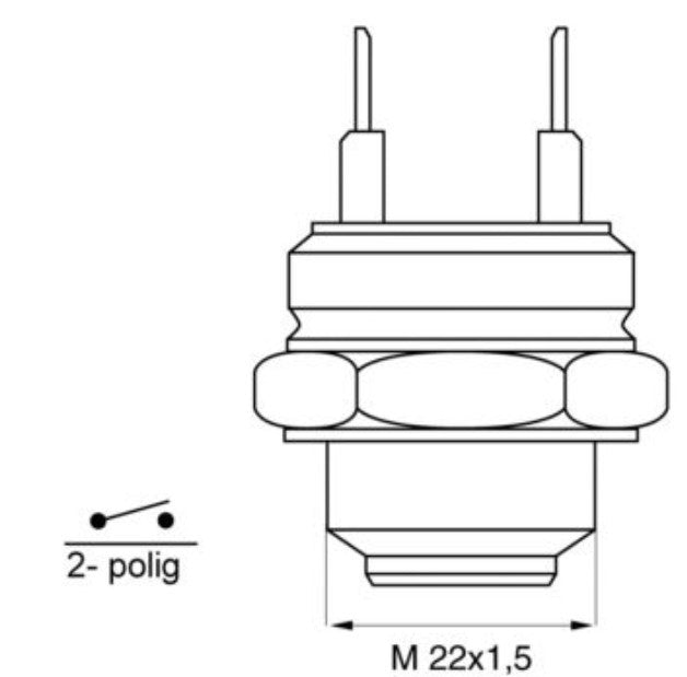 Wahler Engine Cooling Fan Switch