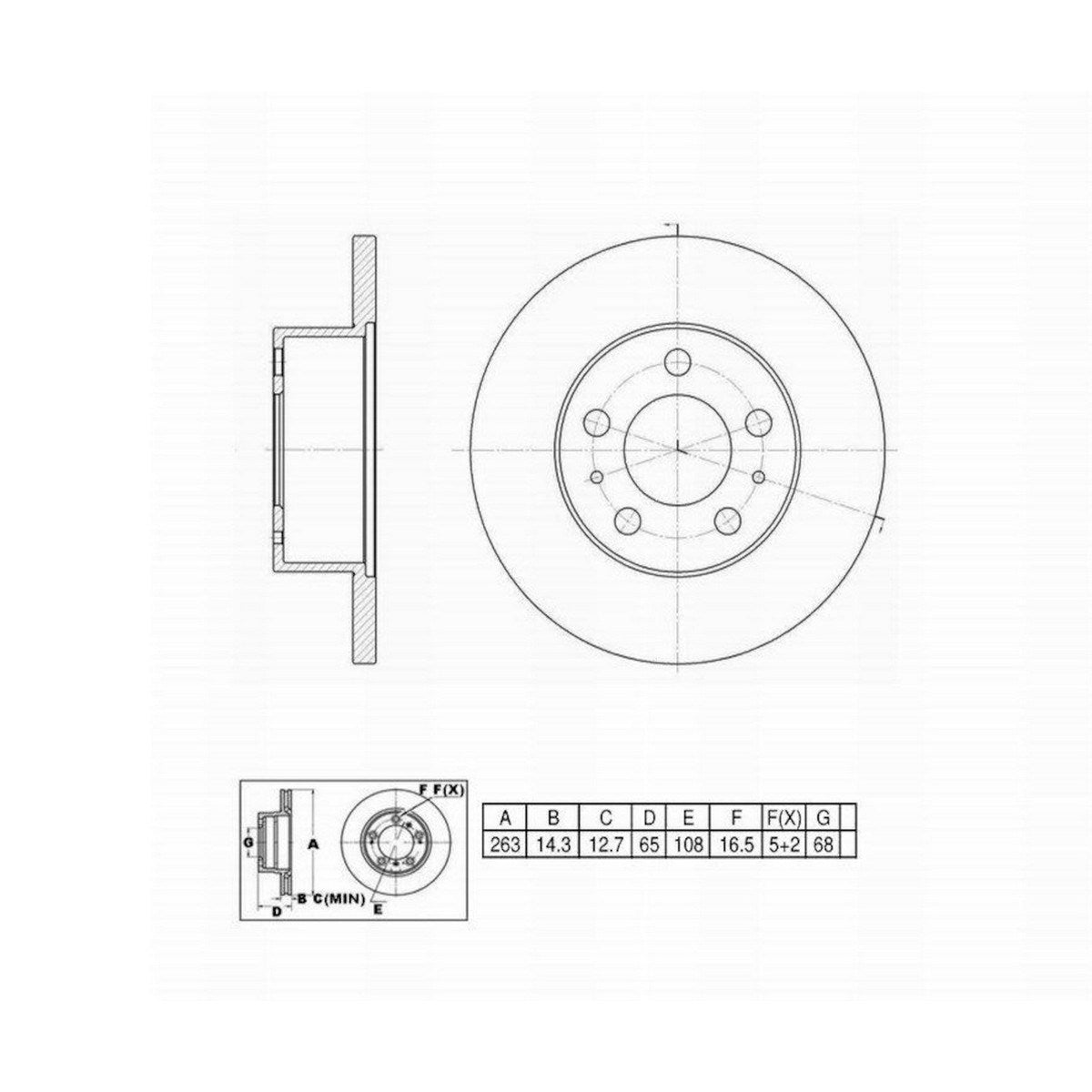 Perfect Stop Perfect Stop Full Line Standard Replacement 441059