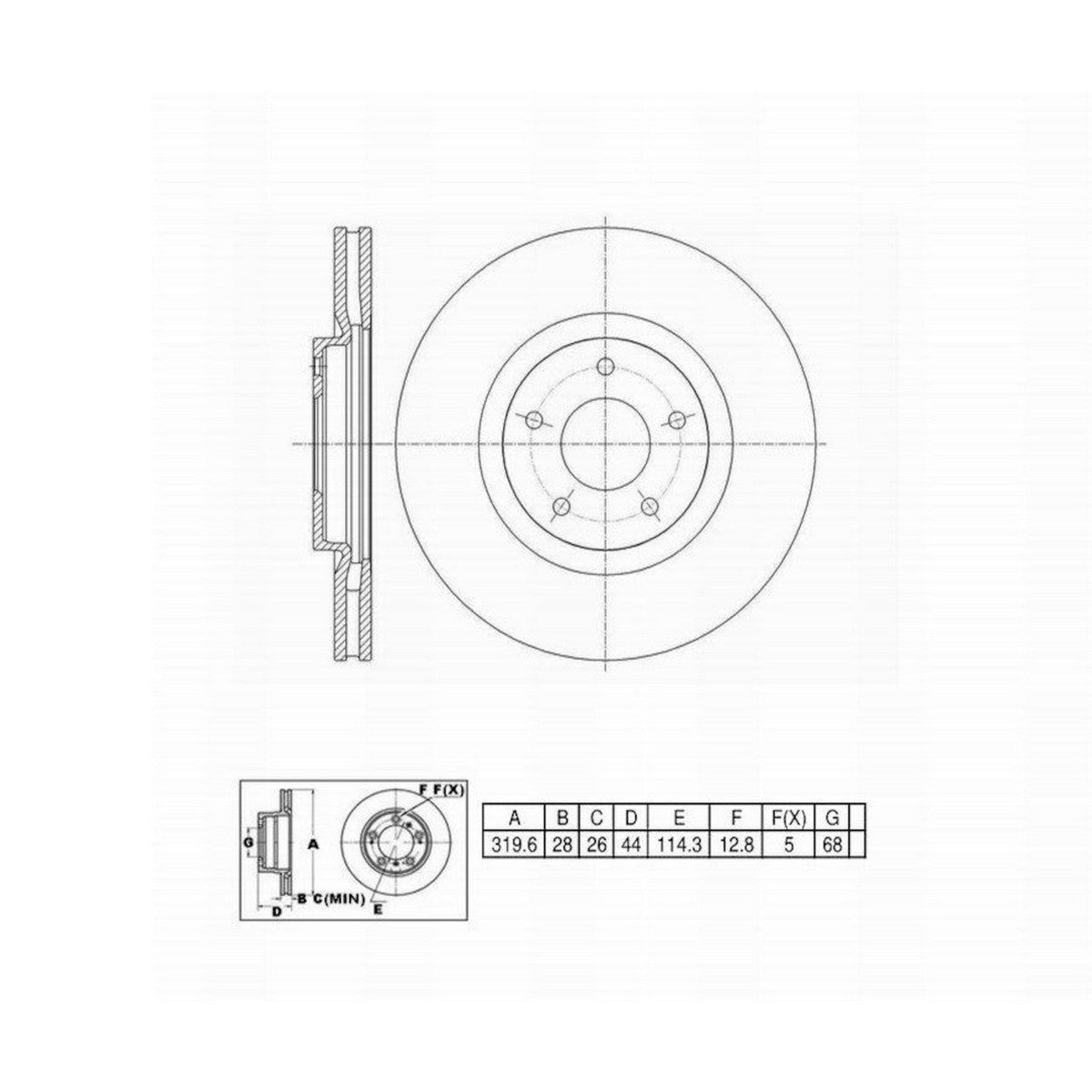 Perfect Stop Perfect Stop Full Line Standard Replacement-Painted 6620745